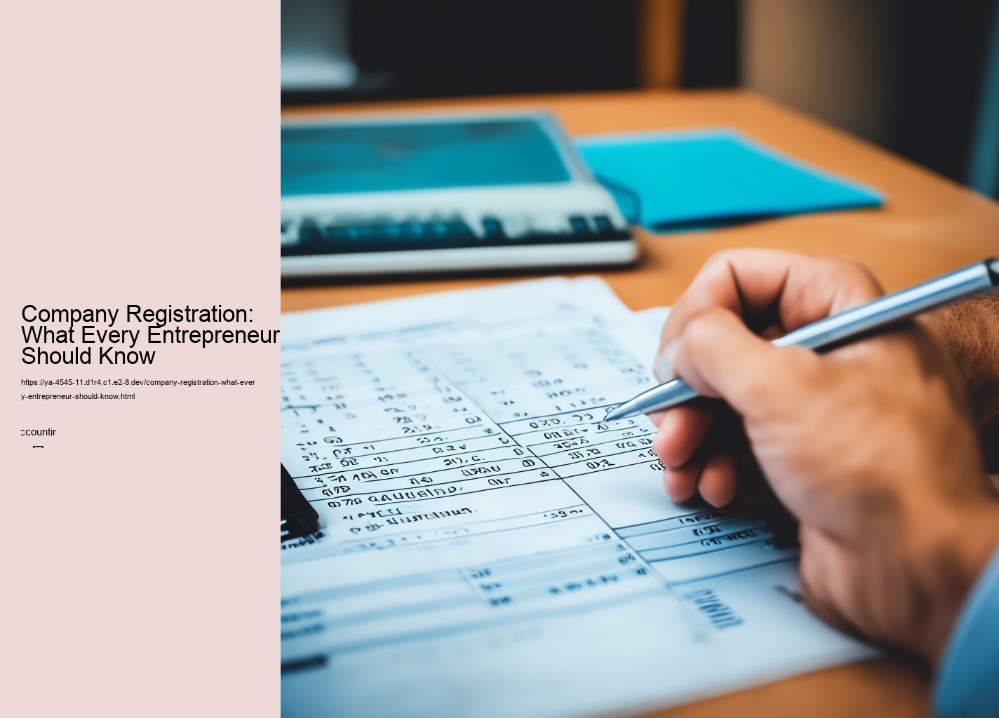 Company Registration: What Every Entrepreneur Should Know